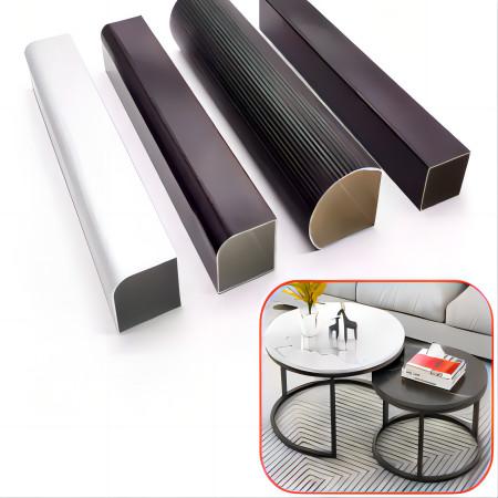Silver Black 6061 Anodized Aluminum Rectangular Tube Round Tube