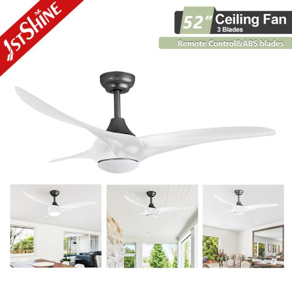 52' 'Fan de teto LED remoto Decorativo interior Alta velocidade Baixo ruído
