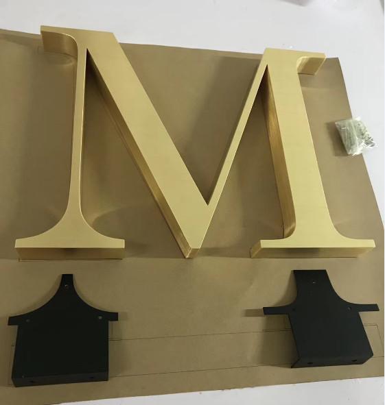 Polished Brushed Vintage CE Metal Backlit Signage Letters