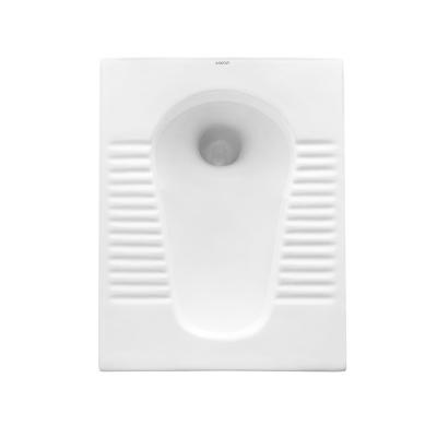 Ceramic Toilet Squatting Pan , S trap Squat Type Toilet Bowl