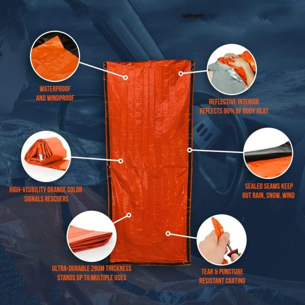 213*91cm polyethylene Bivy Emergency Sleeping Bag