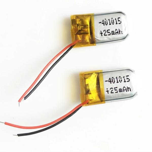 3.7V 25mAh 401015 Size Lithium Polymer Battery Lipo Battery for Household Appliances