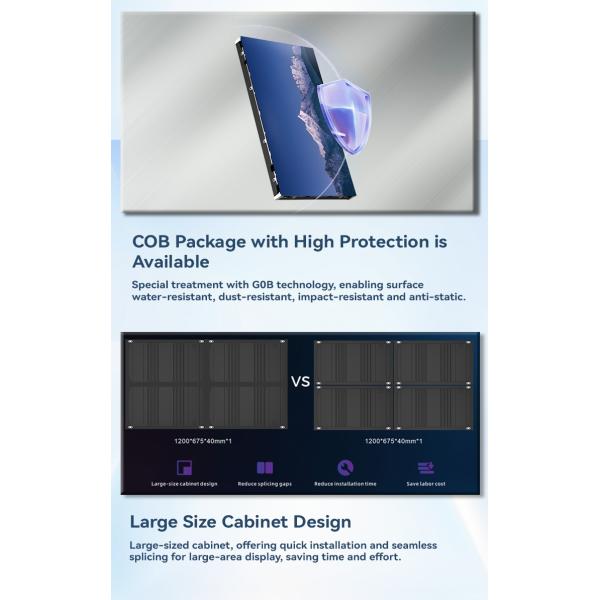 SMD COB Waterproof Holographic LED Display Video Wall Panel Billboard Advertising