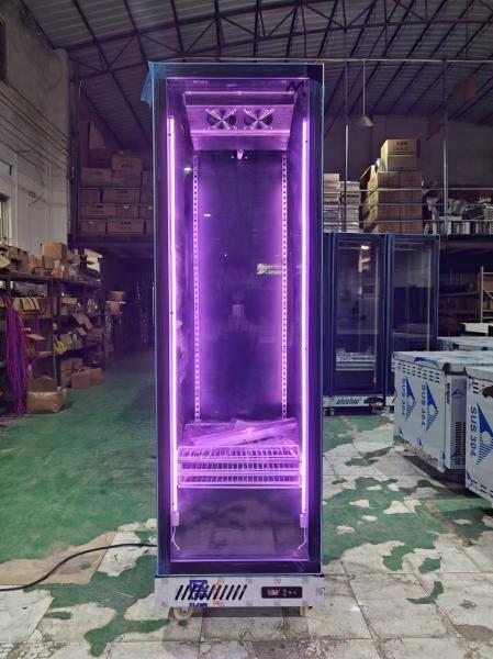 Commercial Upright Refrigerator Beverage Display Fridge With Glass Door