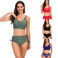 Traje de banho com riscas na moda perfeito para escapadas à praia Traje de banho sexy para mulheres Traje de banho