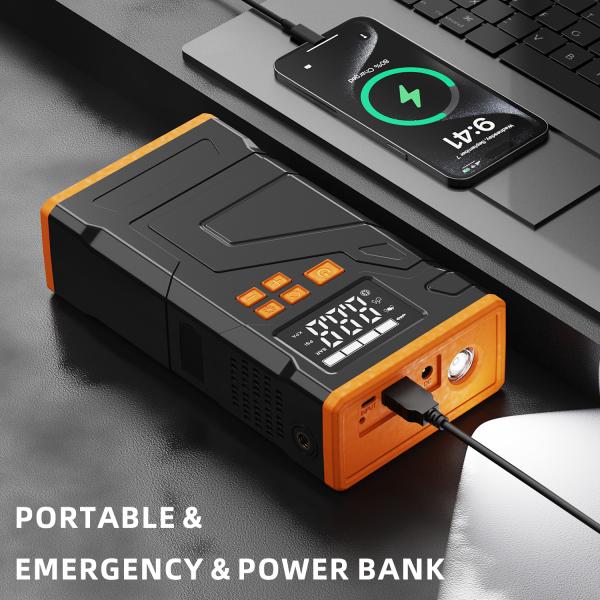 Inflador de neumáticos recargable Jumpstart 8000