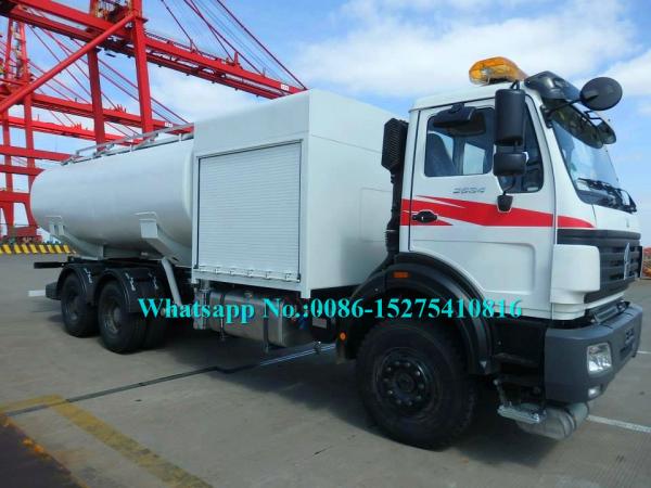 caminhões móveis de aço inoxidável de Refueler dos aviões do caminhão do objetivo especial das rodas 6x4 10