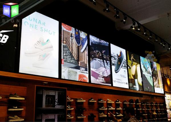 LED Movie Poster Light Box Display Frame , Movie Poster Lightbox Energy Efficient