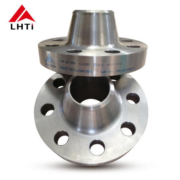 CNC Machined Pure Titanium Welding Neck WN Flanges with JIS B2220 DIN2627-2628 GB/T 9116 Standards