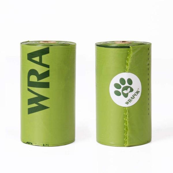 Paper - Isolated Biodegradable Dog Poop Bags , Leak Resistant Compostable Dog Poop Bags