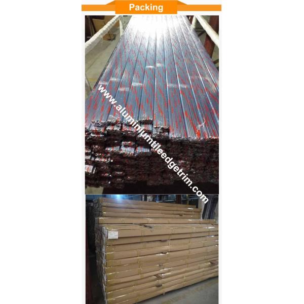 Quadrant Wall Tile Metal Trim Aluminium Edging Strip With King Punching Holes