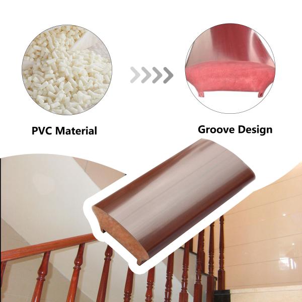 Modern Indoor Balustrades PVC Stairs Handrail with Sample Lead Time and SO110 Item NO
