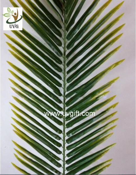 UVG new design small PU real touch artificial palm tree leaves for club landscaping PTR043