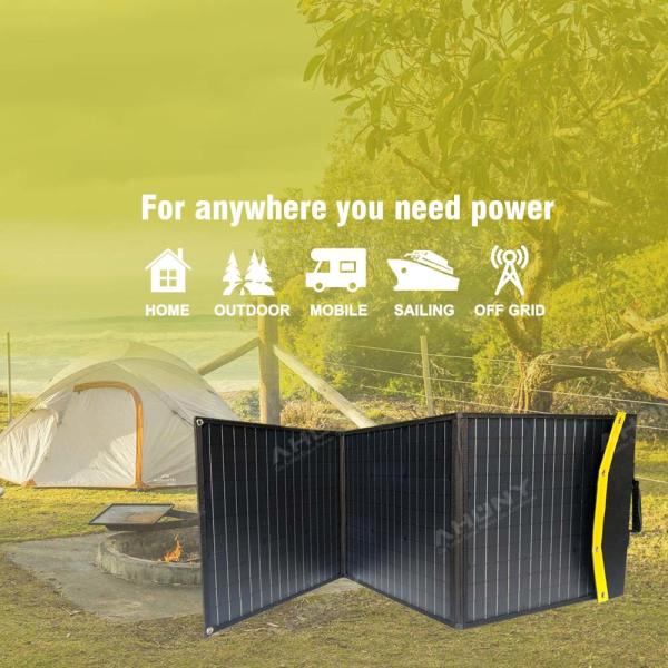 Outdoor Camping 50W 100W 150W 200W 18V Foldable Portable Solar Panel For Phone energy storage battery