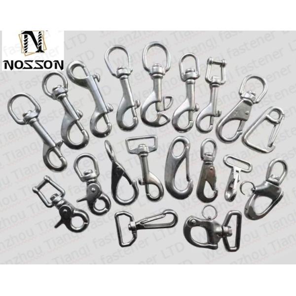 Plain Finish Stainless Steel Bolt Snap Swivel Carabiner for General Industry 10mm