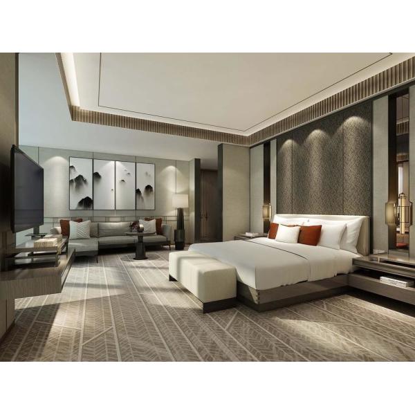 Grand Hyatt Luxury Hotel Furniture Plywood Panel Decorates Top Suites With Large Space