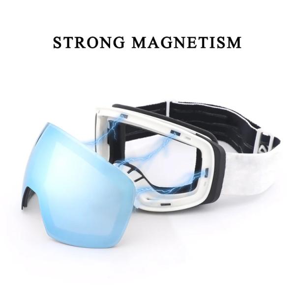 Custom UV400 Anti-Fog Spherical Magnetic Lens Ski Goggles Your Perfect Skiing Partner