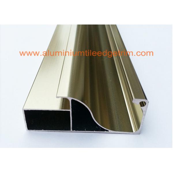 Polished Aluminium Cabinet Door Profiles , Aluminium Frames For Kitchen Cabinets