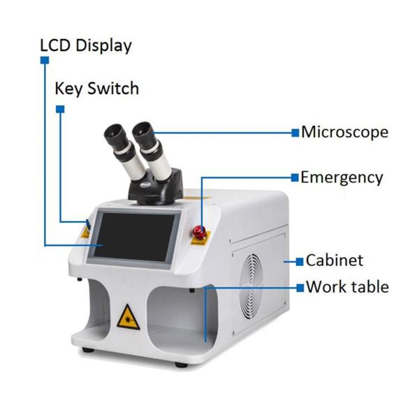 Portable Desktop 60W YAG Laser Welding Machine For Jewelry