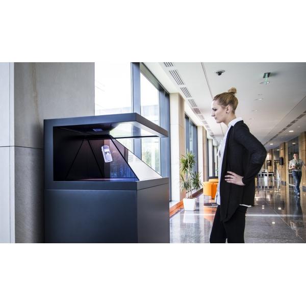 270 Degree 22'' 3D Holographic Display Showcase For Museum Exhibition Decoration