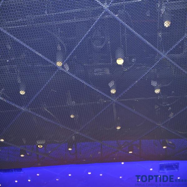 Night Sky Design Aluminium / Stainless Steel Ceiling Board Suspended Building Ceiling Materials