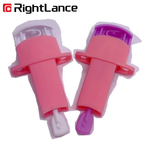 0.021kg White 1.8mm Automatic Blood Lancet Pen Blood Lancet ABS Skin Safe