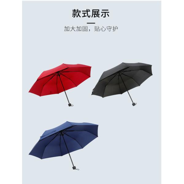 Manual Control Customized Outdoor Business Gift 3 Folded Umbrella for Market Popular