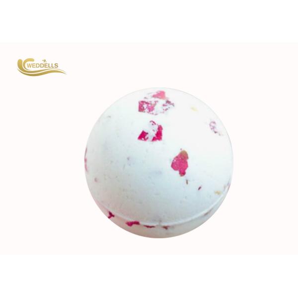High Essence Oil Rose Petal Bath Bomb For Skin Whitening / Moisturizing