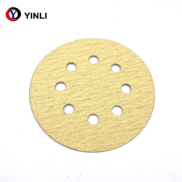 5 Inch Brushed Aluminum Sanding Disc Auto Body Sanding Discs Hook And Loop