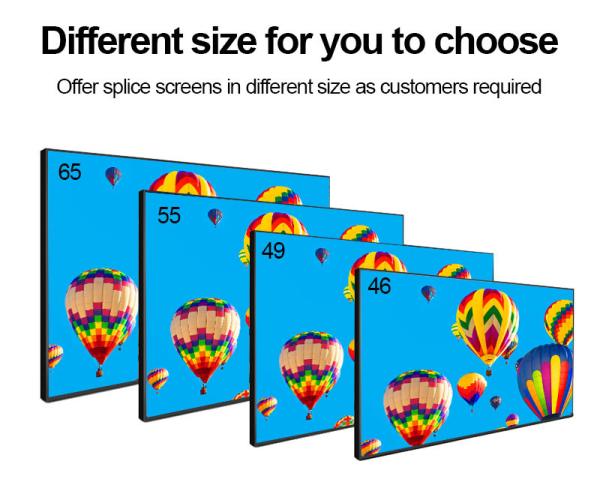 2x2 3x3 55 inch mutil splicing 4k advertising player screen narrow bezel 1.8mm/3.5mm display LCD Video Wall