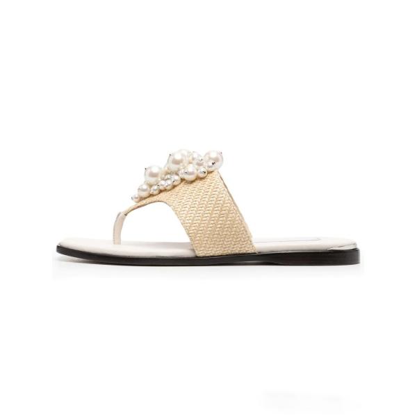 Lightweight Rhinestone Womens Soft Bottom Slippers Woven Fabric Upper