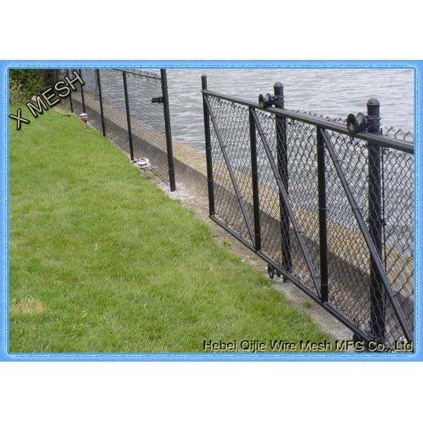 Горячая окунутая гальванизированная ткань загородки звена цепи 6x10 Ft 9 покрашенная датчиком для спорт баскетбола