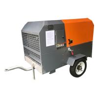 Compressor de ar diesel portátil para perfuração de mineração 750cfm 7 Bar Compressor rotativo