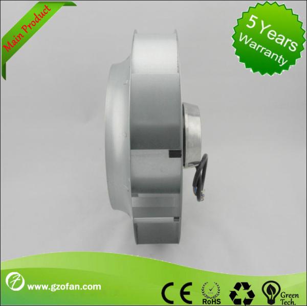 Low Noise 220VAC Backward Curved Centrifugal  Blower Fan Insulation Class B 250mm