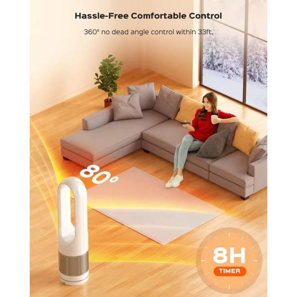 Multi 3 in1 Electric Air Purifier Cooler and Heater for Home 18/46 Inches Floor Standing