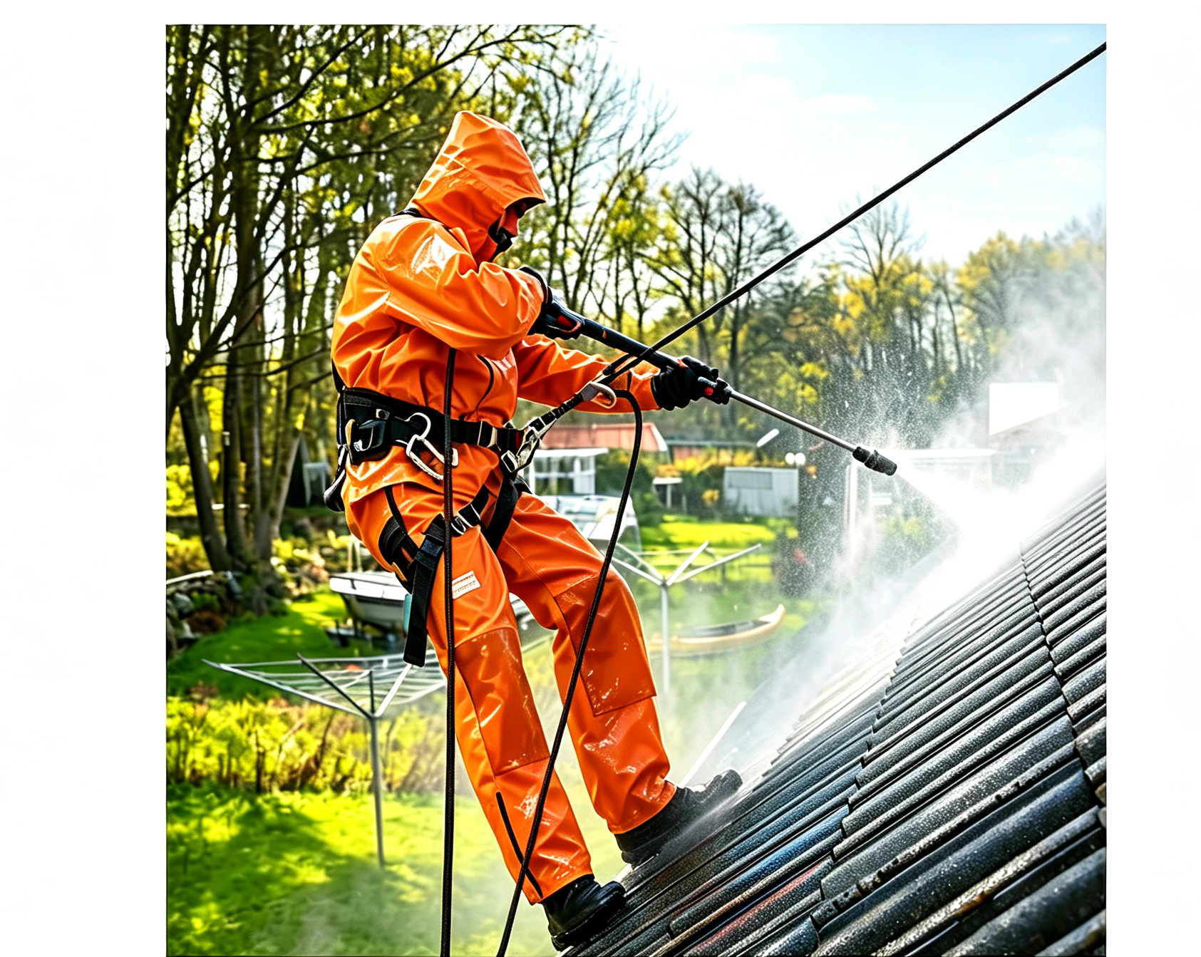Lightweight Pressure Washing Suit Impact Resistant Water Jetting Overall Customized