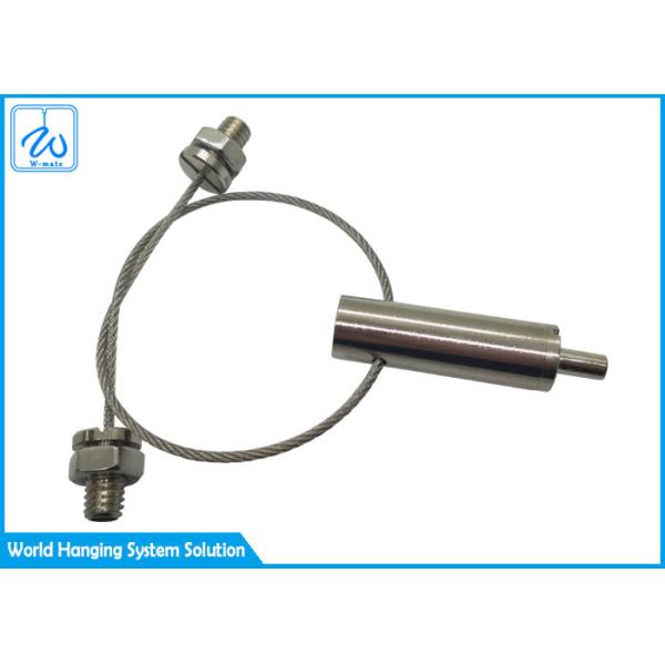 SGS Wall Mounted Steel Wire Suspension Kit Cable Loop Clamp For Lighting