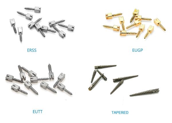 DENTAL SCREW POST/ DENTAL OURO POST /TAPERED TITANIUM SCREW POST