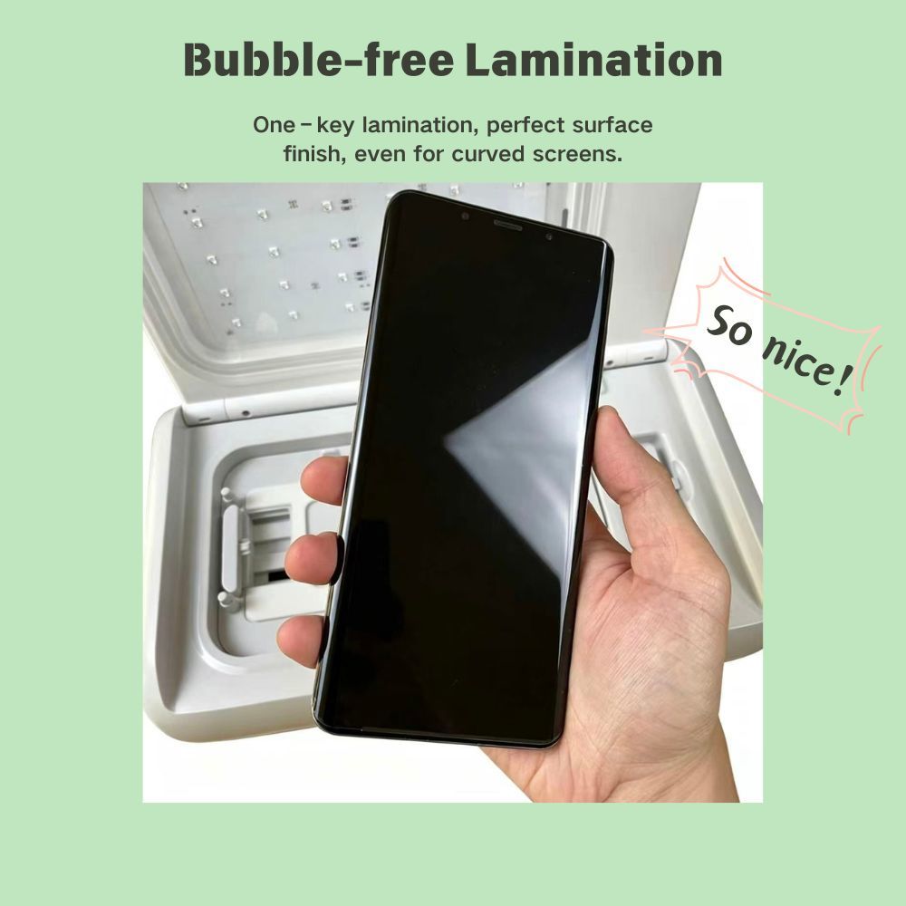 DAQIN DQUV003 PRO Portable UV Curing Vacuum Laminator for 3D Curved Hydrogel TPU Screen Protector Film