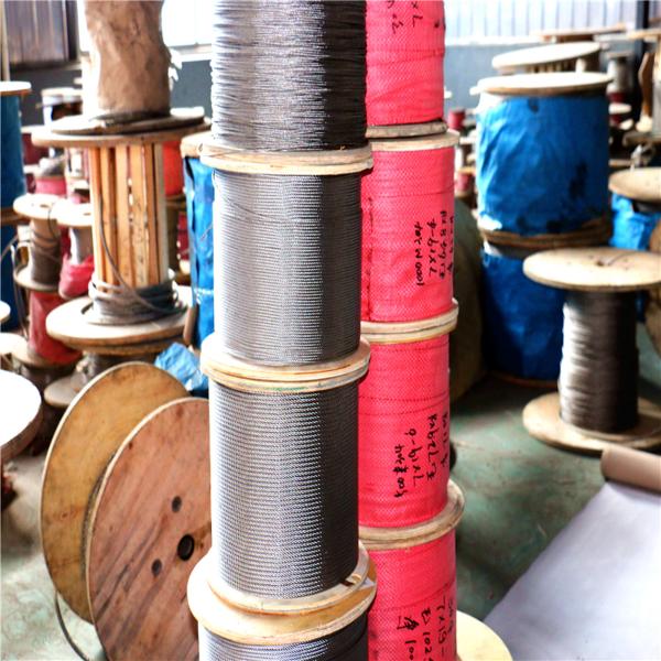 250FT T316 Cables de avión 1x19 7x19 7x7 Cables de acero inoxidable para cubierta