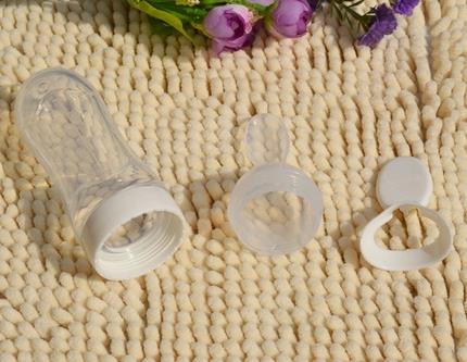 Professional Design Silicone Baby Products Silicone Feeding Bottle With Spoons 90ml