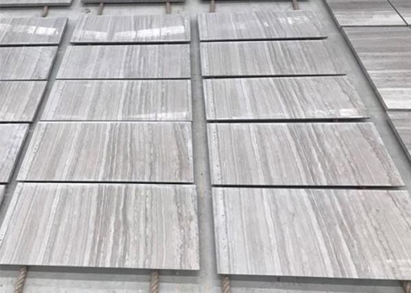 White Wooden Veins Marble Stone Slab 305x305x10mm 305x610x10mm 600x600x18-20mm