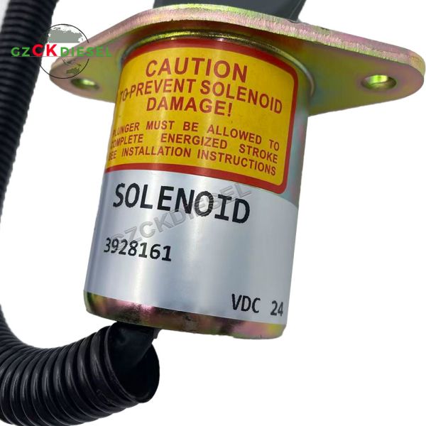 24V Shutoff Solenoid Valve 3930234 3928161 3964624 SA-4335-24 SOL22024 6743-81-9140 for 6CT 8.3 Engine PC300-7 Excavator