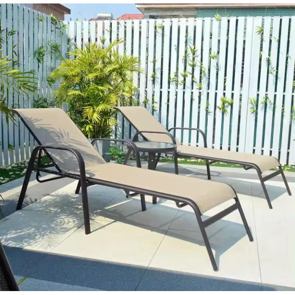 Outdoor Beach Sun Lounger with Customized Design and Foldable Feature