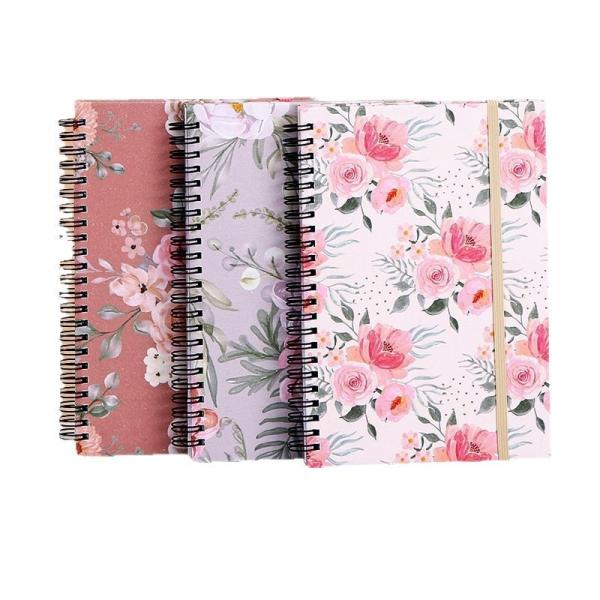 Custom A5 Spiral Notebook with Thermal Binding Hard Cover and Loose-leaf for Business Office Meeting Record and School Journal
