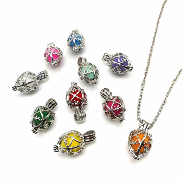 Jewelry Making Oyster Pearl Cage Bead and Essential Oil Diffuser DIY Locket Pendant