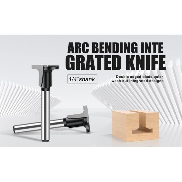 Carbon Crystal Plate Arc Bending Integrated Forming Tool for Trimming Machines Router Bit T-shaped Bending Bit Wood Decoration