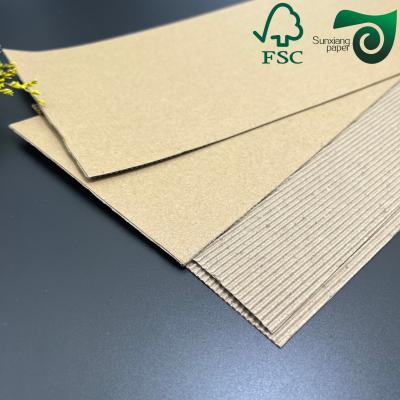 Cartón de papel corrugado de Kraft marrón FSC con N flauta para embalaje logístico 70cm 100cm