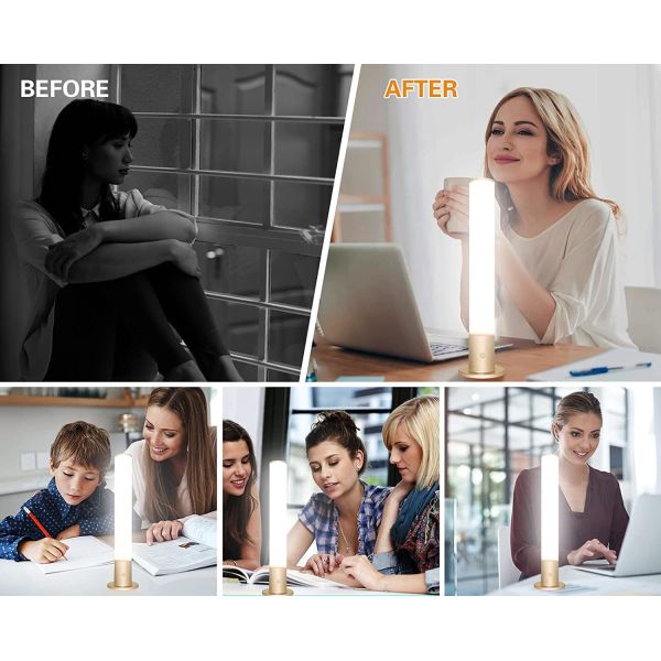 Remote Control Daylight Simulation Lamp 10000LUX Happy Mood Light