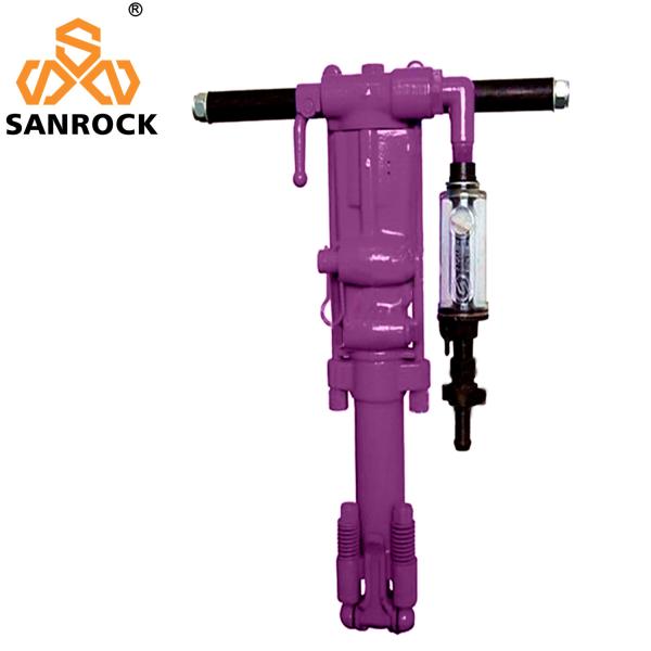 650 x 240 x 202 mm Máquina de perfuração de rocha de perna de ar Jack portavel para obras de construção
